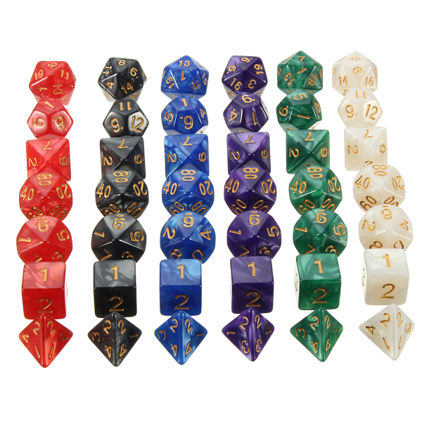 42pcs-Multi-sided-Polyhedral-Digital-Acrylic-Dice-Set-6-Colors-wCarry-Bag-1220029