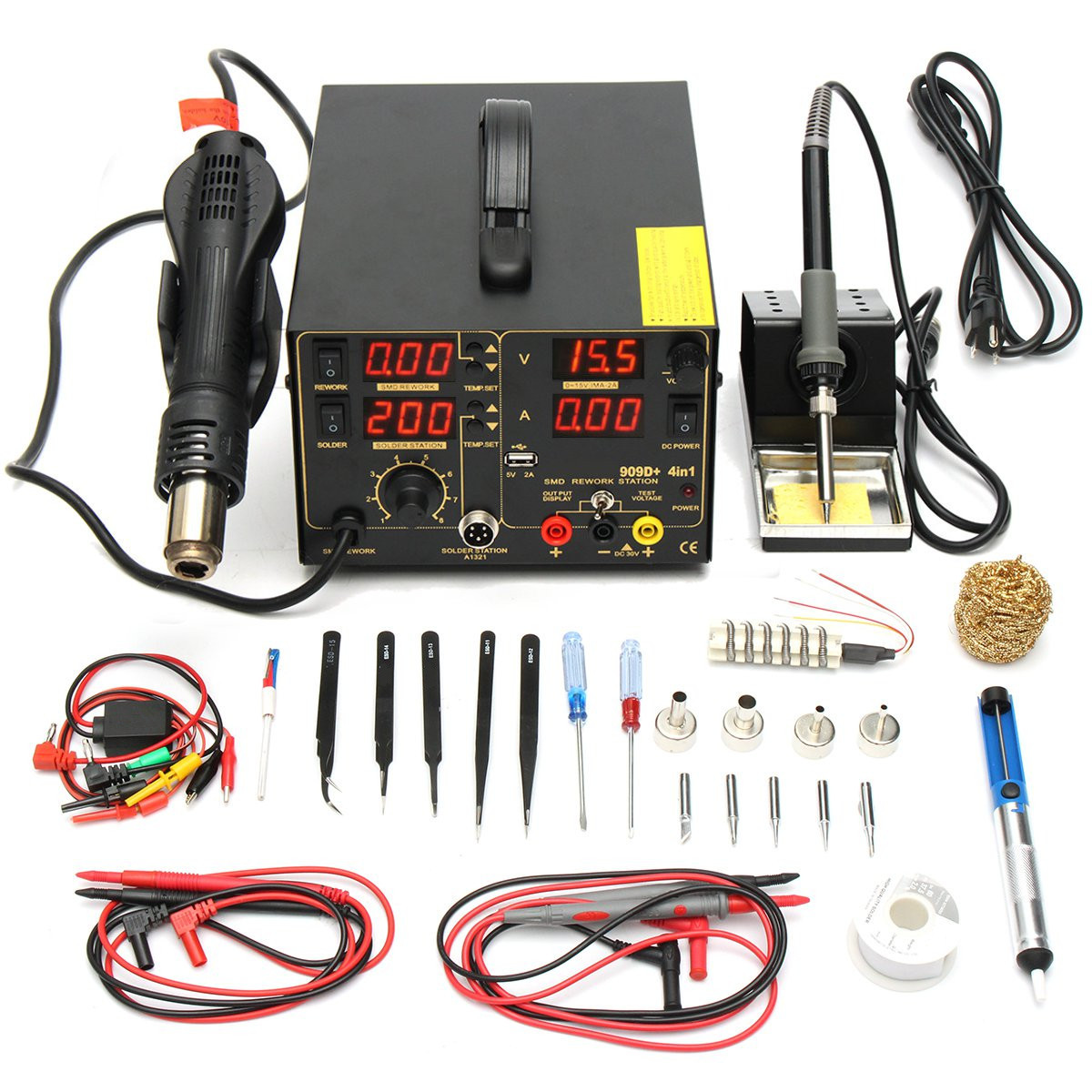 110V-800W-4-In-1-909D-Rework-Soldering-Station-Power-Supply-Hot-Heat-Air-Gun-Soldering-Iron-Kit-1206615