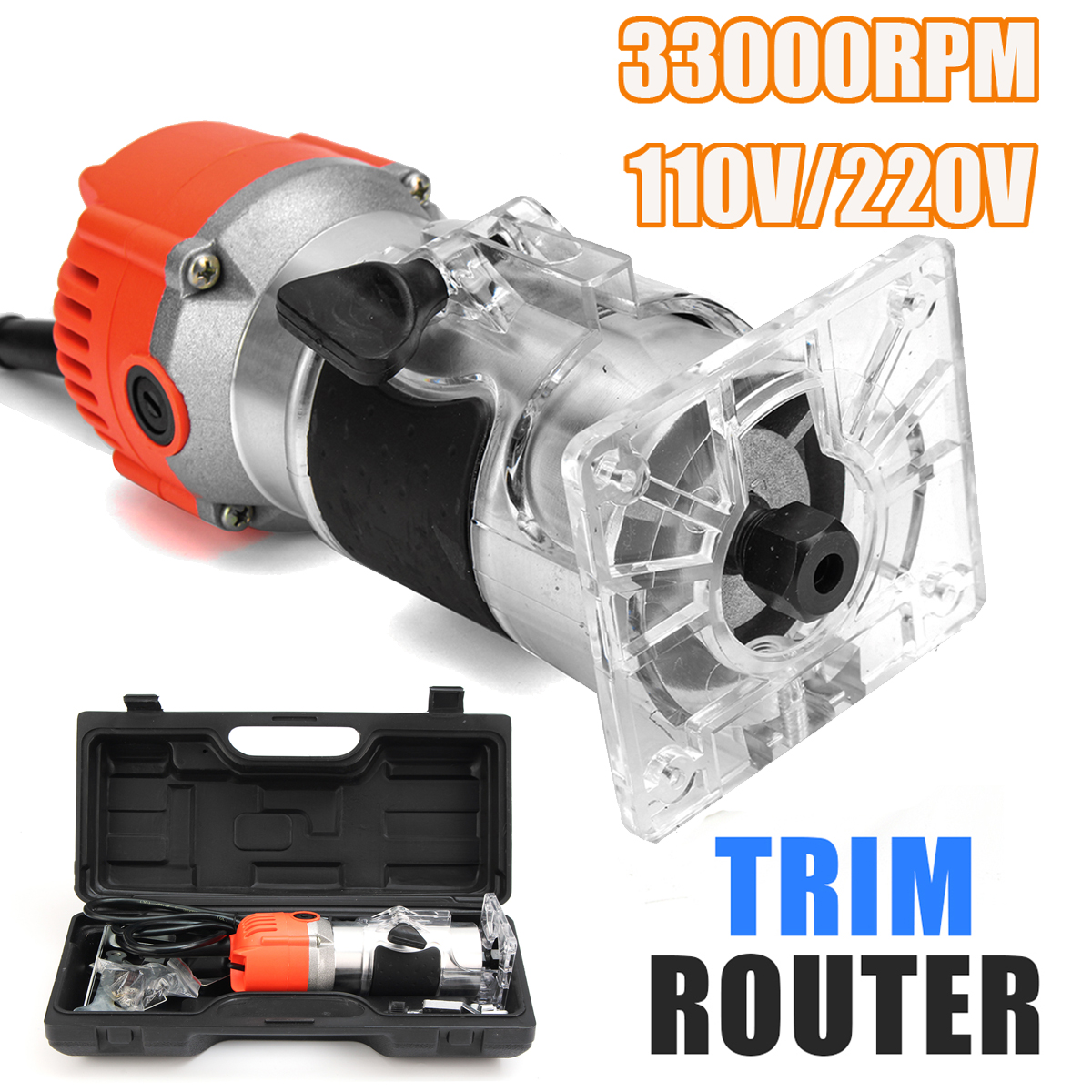 110V220V-680W-Trim-Router-Edge-Woodworking-Wood-Clean-Cuts-Power-Tool-Set-33000RPM-with-Box-1245528