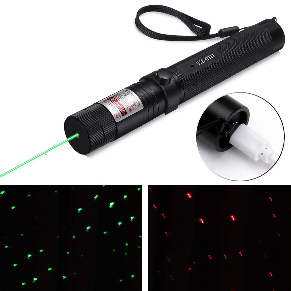 532nm-Wave-Length-303-USB-Rechargeable-Green-Red-Laser-Pointer-Pen-Visible-Beam-Light-1421479