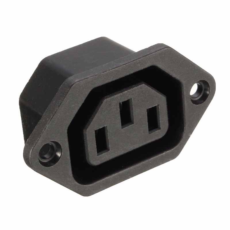 10pcs-Chassis-Female-15A250V-AC-IEC-Inline-Socket-Plug-Adapter-Mains-Power-Connector-1174099