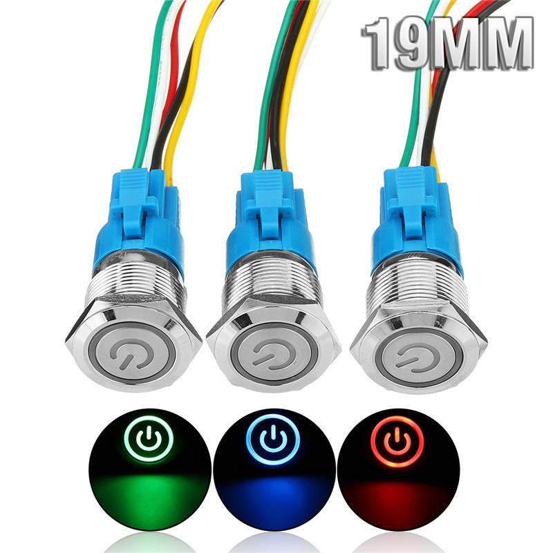 19mm-Metal-Self-locking-Switch-12V-LED-5Pin-ON-OFF-Push-Button-Switch-With-Wire-Waterproof-1363764