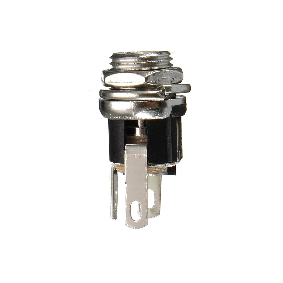 1PC-55X25mm-Power-Socket-Threaded-Head-DC-Connector-Adapter-Plug-Metal-Panel-Mount-Socket-1176984