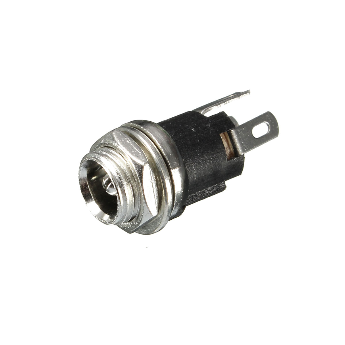 1PC-55X25mm-Power-Socket-Threaded-Head-DC-Connector-Adapter-Plug-Metal-Panel-Mount-Socket-1176984