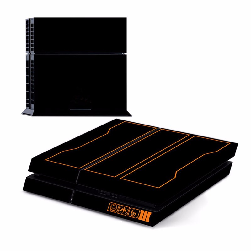 Black-Skin-Sticker-for-PS4-Play-Station-4-Console--2-Controller-Protector-Skin-1067676