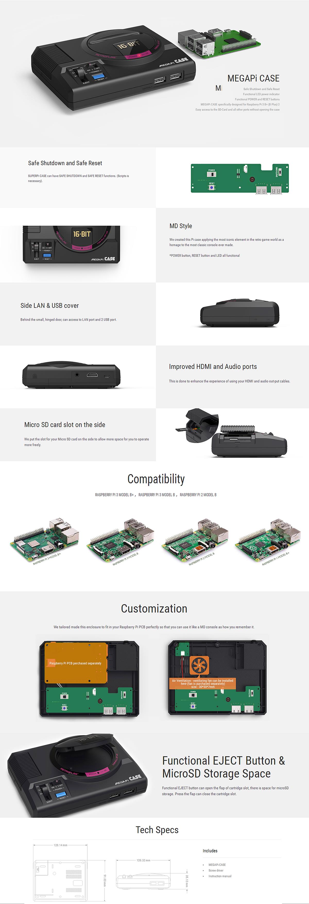 16-Bit-Retroflag-MEGAPICASE-MD-Retro-Games-Case-Video-Consoles-Classic-USB-Wired-Gamepad-Controller--1394531