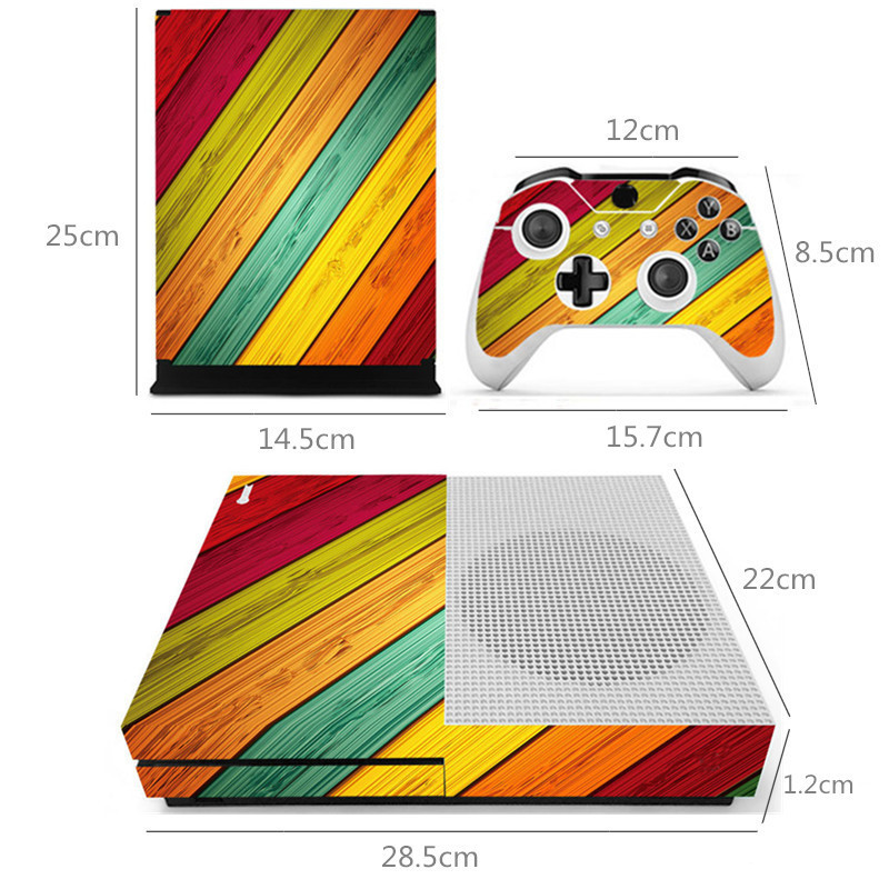 Designer-Skin-for-XBOX-ONE-S-Gaming-Console--2-Controller-Sticker-Decal-1106926