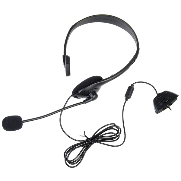 XBOX-360-Black-Headphone-Wired-Premium-Microphone-Headset-940953
