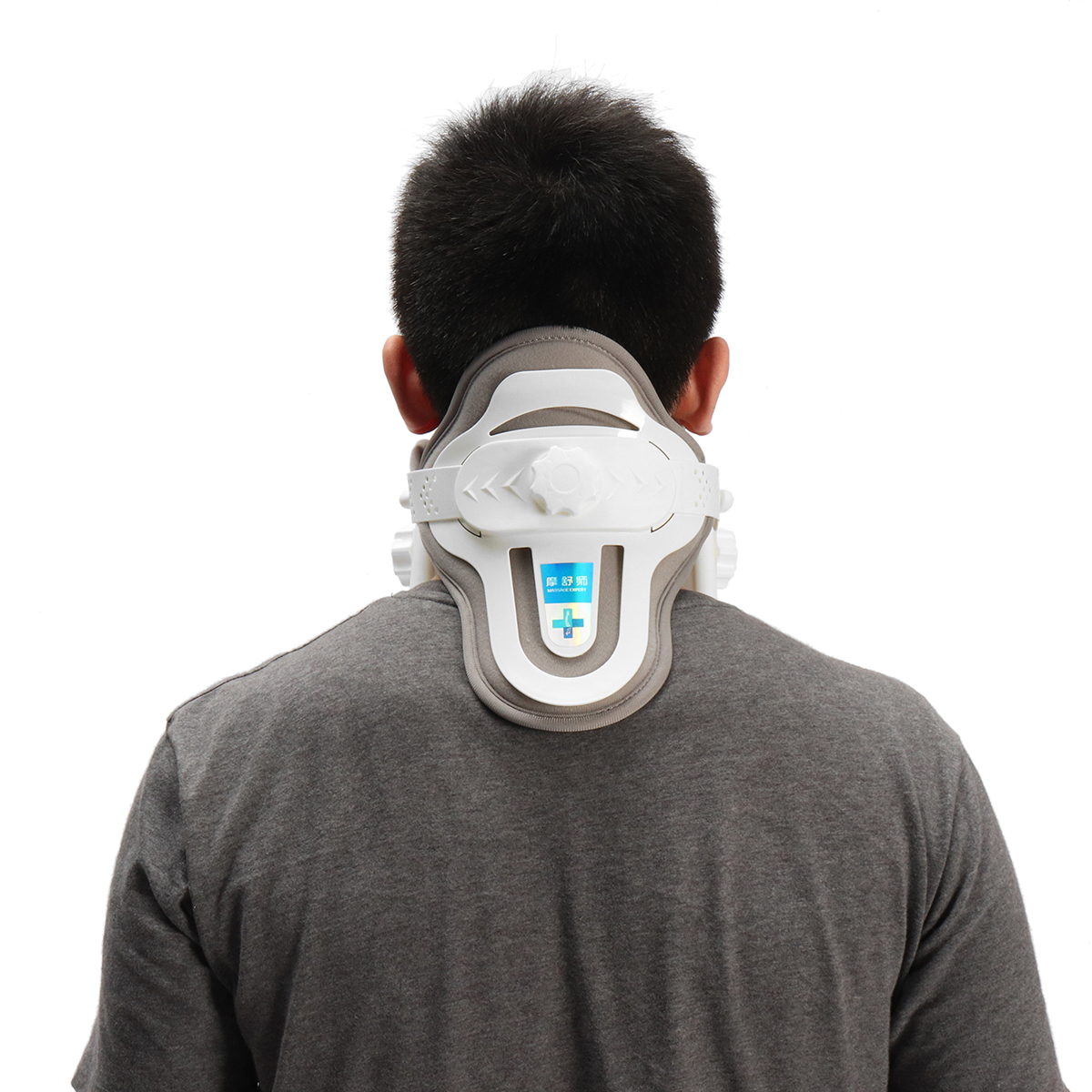 Adjustable-Neck-Cervical-Traction-Device-Collar-Brace-Support-Stabilise-Strap-1407936