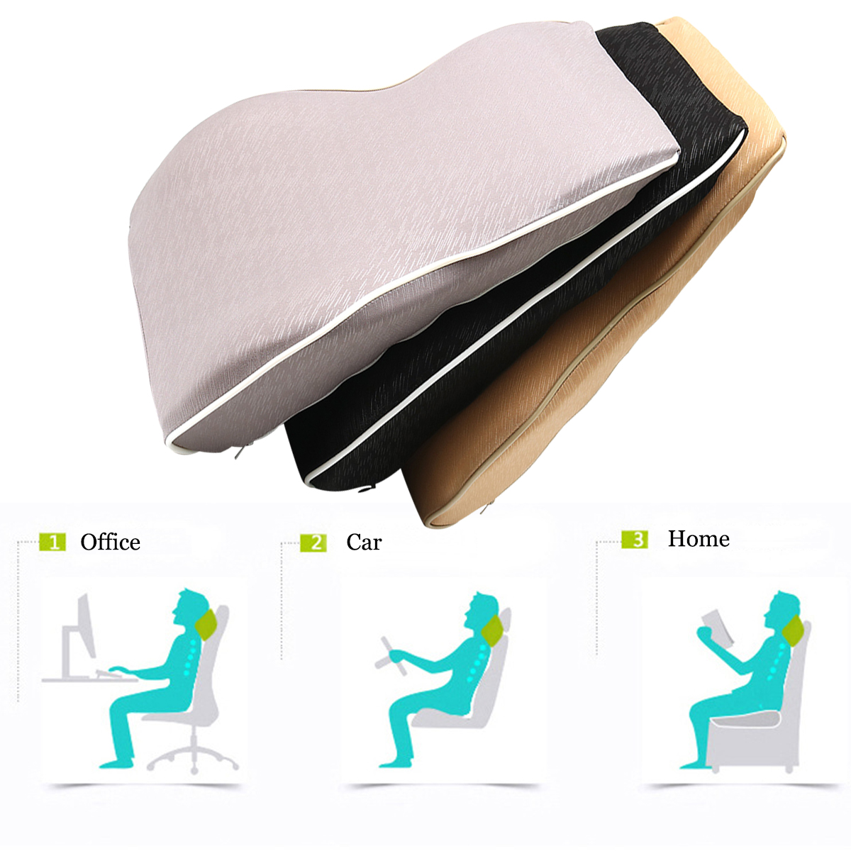 Memory-Foam-Lumbar-Back-Support-Cushion-Office-Car-Household-Pressure-Pain-Relief-Pillow-1153858