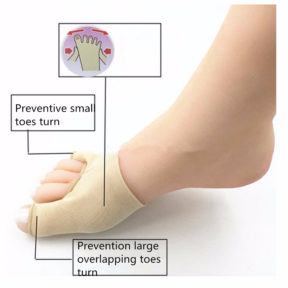 1pair-Elastic-Hallux-Valgus-Shoe-Pad-Corrector-Toes-Foot-Pain-Relief-Restore-Sleeves-1037215