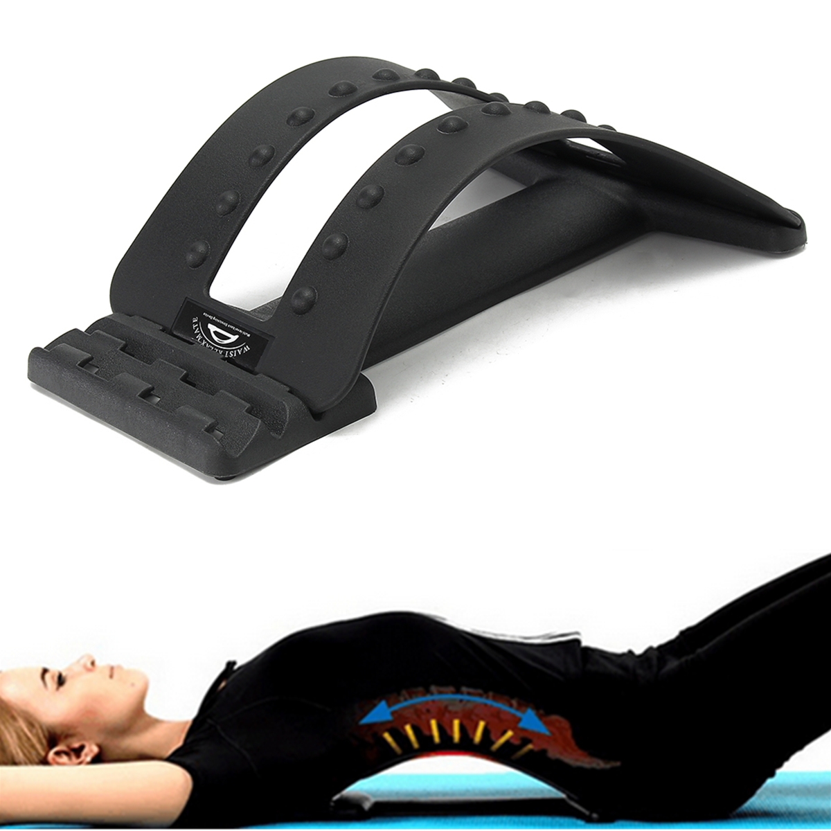 Back-Massage-Massager-Stretcher-Fitness-Lumbar-Support-Waist-Spine-Pain-Relief-1179537