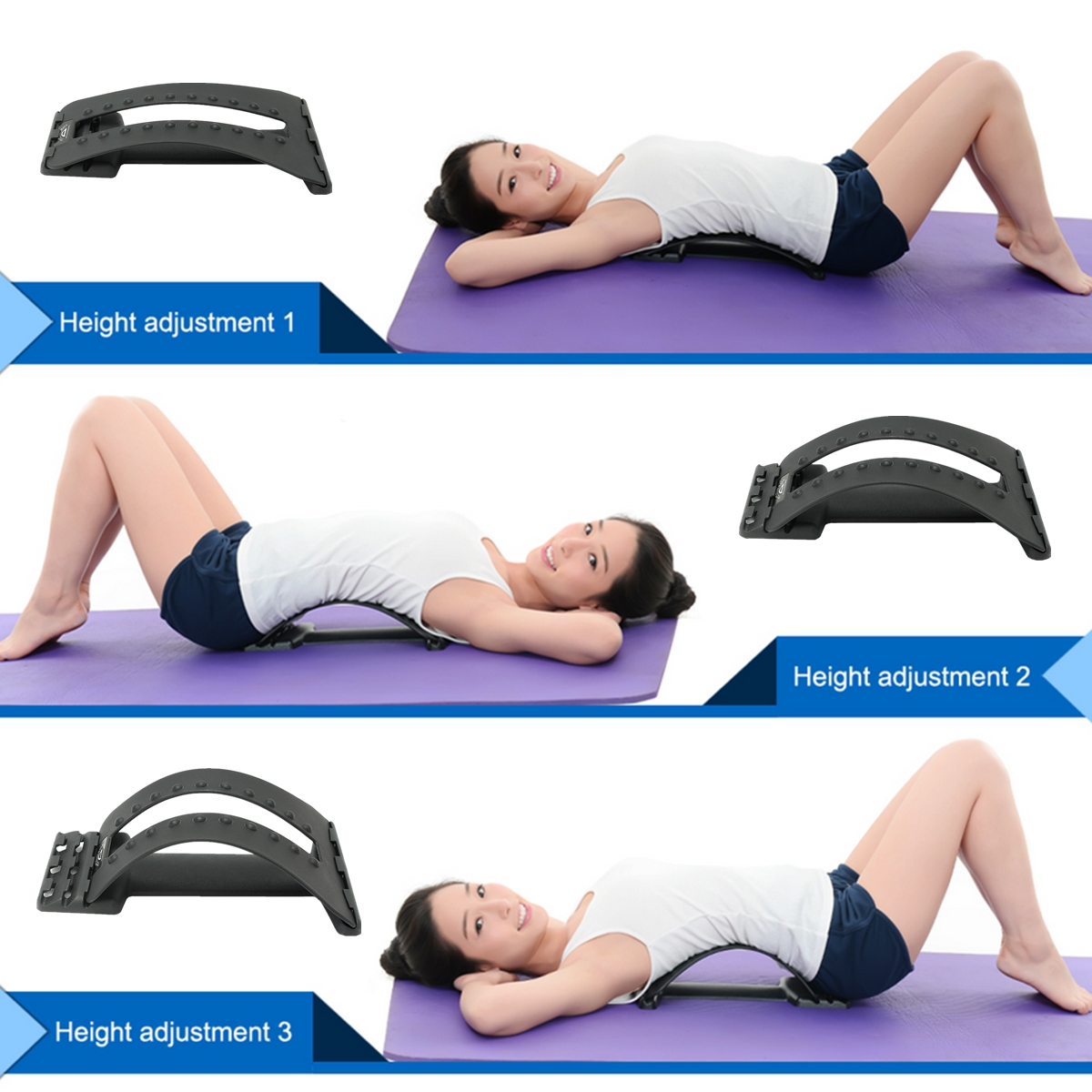 Back-Massage-Massager-Stretcher-Fitness-Lumbar-Support-Waist-Spine-Pain-Relief-1179537