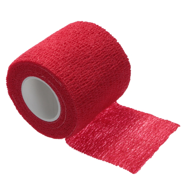 4Pcs-Red-Non-woven-Adhesive-Elastic-Supporting-Finger-Arm-Bandage-Tapes-1049897