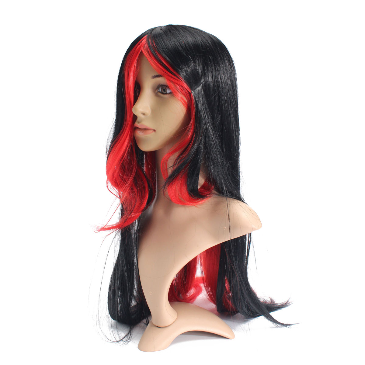 70cm-Black-Red-Mixed-Color-Long-Straight-Wavy-Bangs-Women-Cosplay-Wigs-Side-Bang-1062098