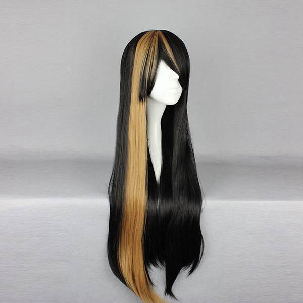 70cm-Mix-Black-Yellow-Two-Tone-Harajuku-High-Temperature-Heat-Friendly-Synthetic-Costume-Cosplay-Wig-1005221