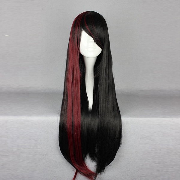 75cm-Mix-Black-Red-Two-Tone-Harajuku-High-Temperature-Heat-Friendly-Synthetic-Costume-Cosplay-Wig-1005220