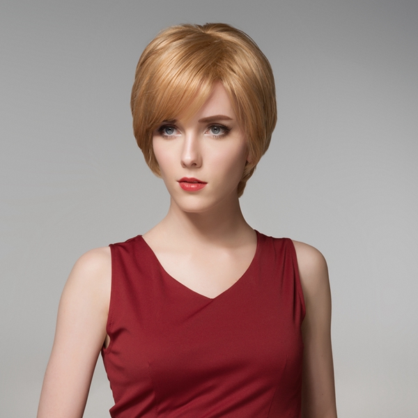 12-Colors-Straight-Short-Side-Bang-Human-Hair-Wig-Virgin-Remy-Mono-Top-Capless-1070341