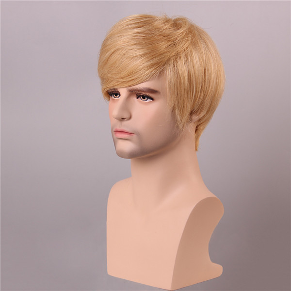 Blonde-Men-Short-Mono-Top-Human-Hair-Wig-Male-Virgin-Remy-Capless-Side-Bang-1096263