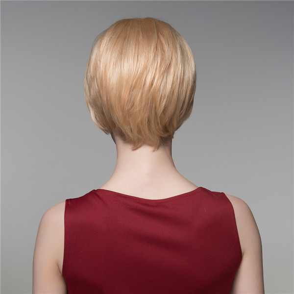 Cool-Women-Human-Virgin-Remy-Hair-Wig-Short-Mono-Top-Side-Bang-Straight-14-Colos-1063564