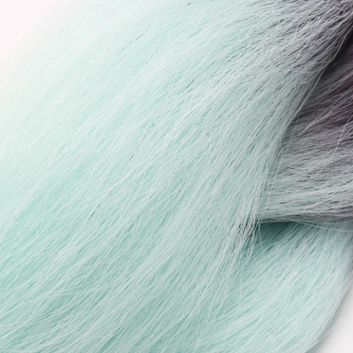 24quot-Black-amp-Mint-Green-Ombre-Dip-Dye-Kanekalon-Braiding-Hair-Extensions-1165100