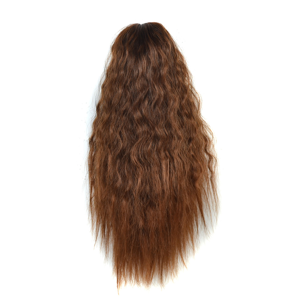 35cm-5-Colors-Extension-Girl-Corn-Wavy-Fluffy-Ponytail-Wig-Clip-Ponytail-Hair-Synthetic-Wig-1304697