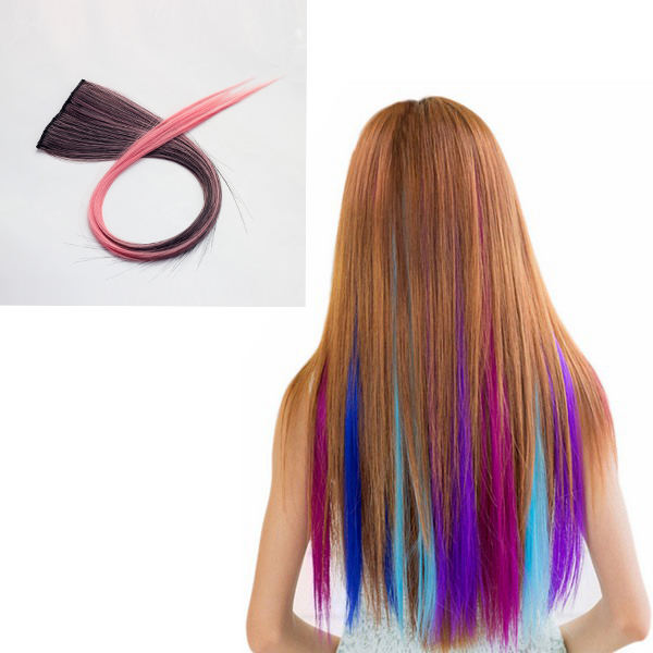 NAWOMI-1Pcs-2-Clip-In-Black-Pink-Ombre-Heat-Friendly-Resistant-Synthetic-Hair-Extension-Hair-Piece-994944