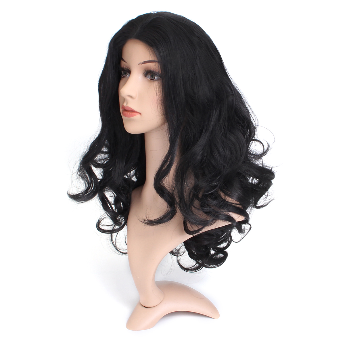 24-Lady-Wavy-Full-Lace-Front-Wig-Plucked-Fashion-Black-Hair-1301448