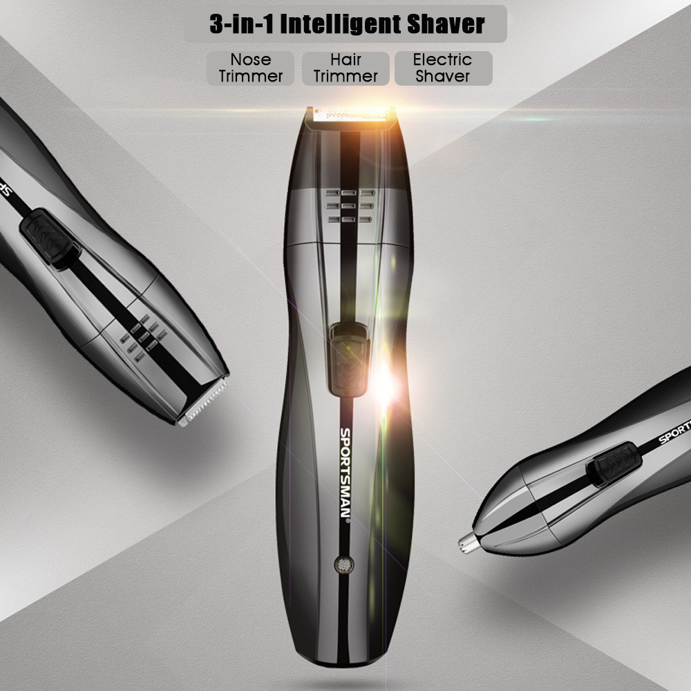 3in1-Rechargeable-Cordless-Electric-Hair-Clipper-Shaver-Razor-Beard-Hair-Nose-Trimmer-WetDry-1287756