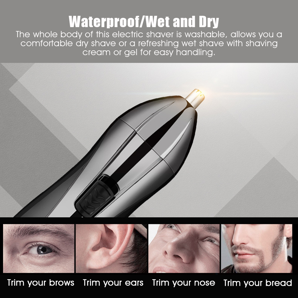 3in1-Rechargeable-Cordless-Electric-Hair-Clipper-Shaver-Razor-Beard-Hair-Nose-Trimmer-WetDry-1287756