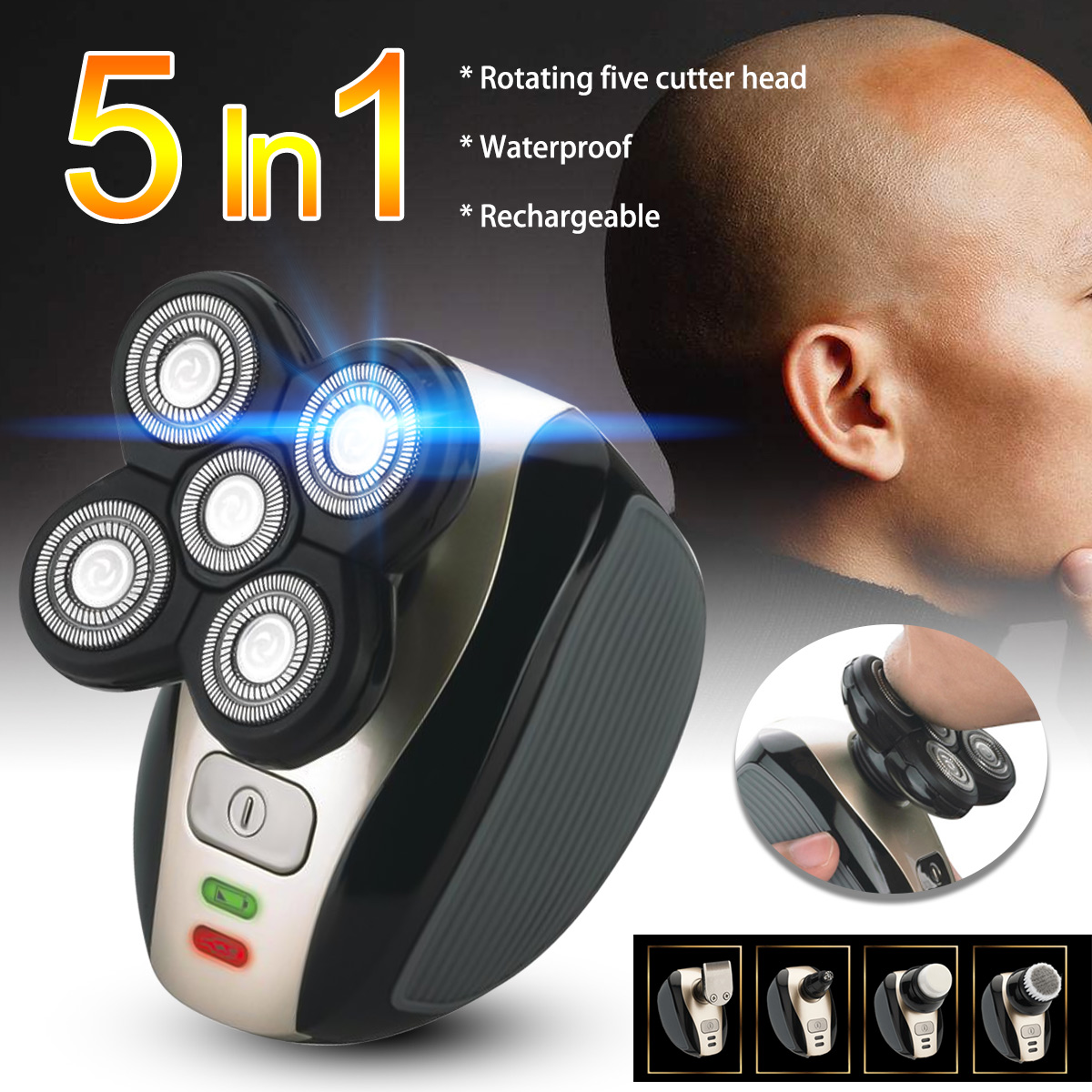 5-In-1-4D-Cordless-Hair-Clipper-Rechargeable-Bald-Head-Shaver-Razor-Trimmer-Groomer-1407007