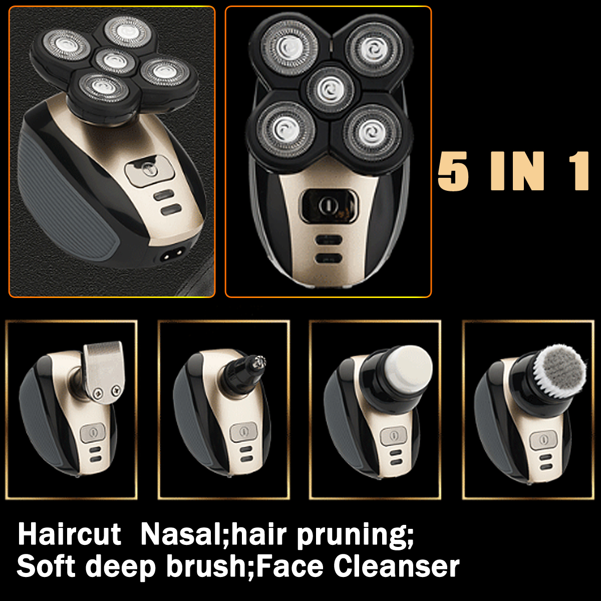 5-In-1-4D-Cordless-Hair-Clipper-Rechargeable-Bald-Head-Shaver-Razor-Trimmer-Groomer-1407007