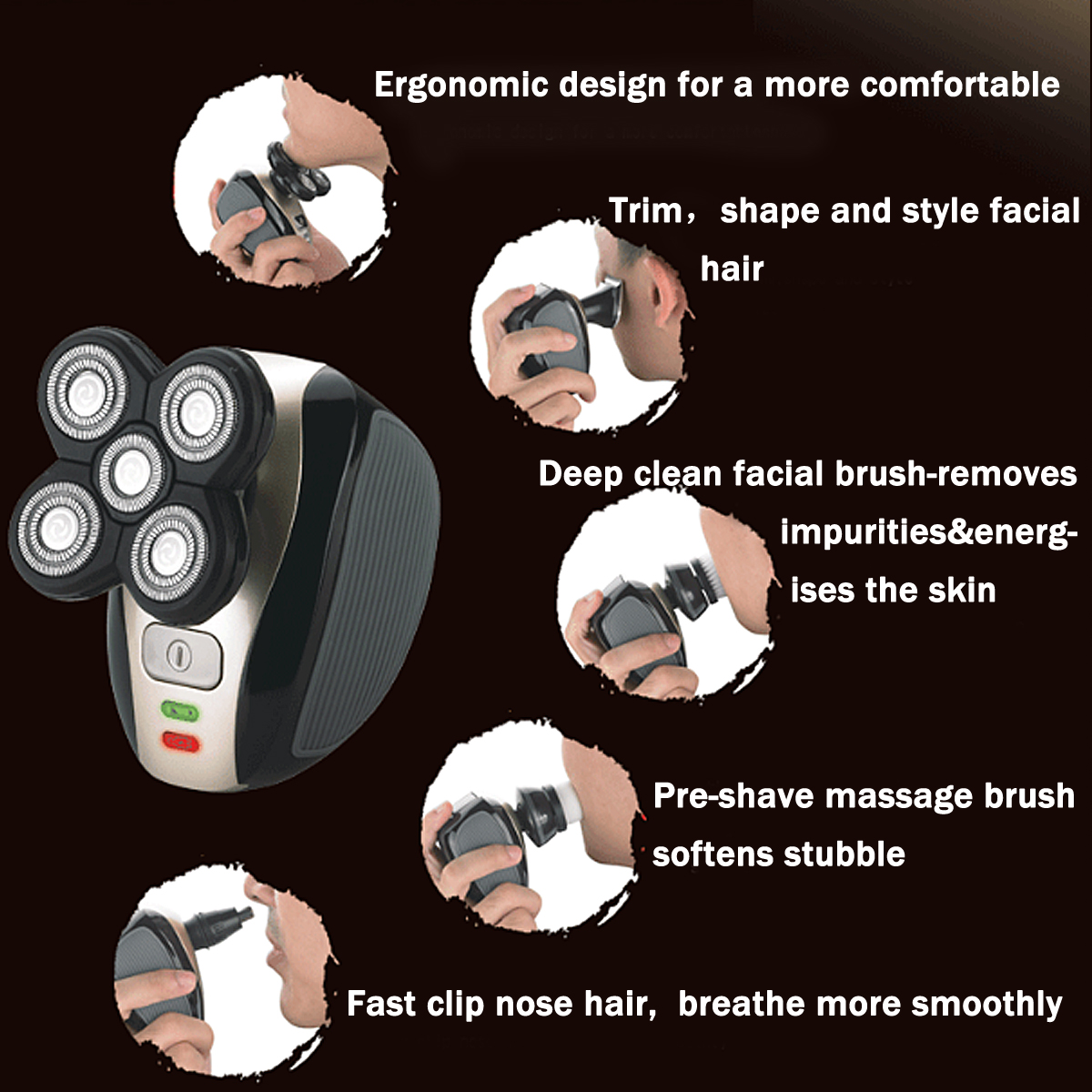 5-In-1-4D-Cordless-Hair-Clipper-Rechargeable-Bald-Head-Shaver-Razor-Trimmer-Groomer-1407007