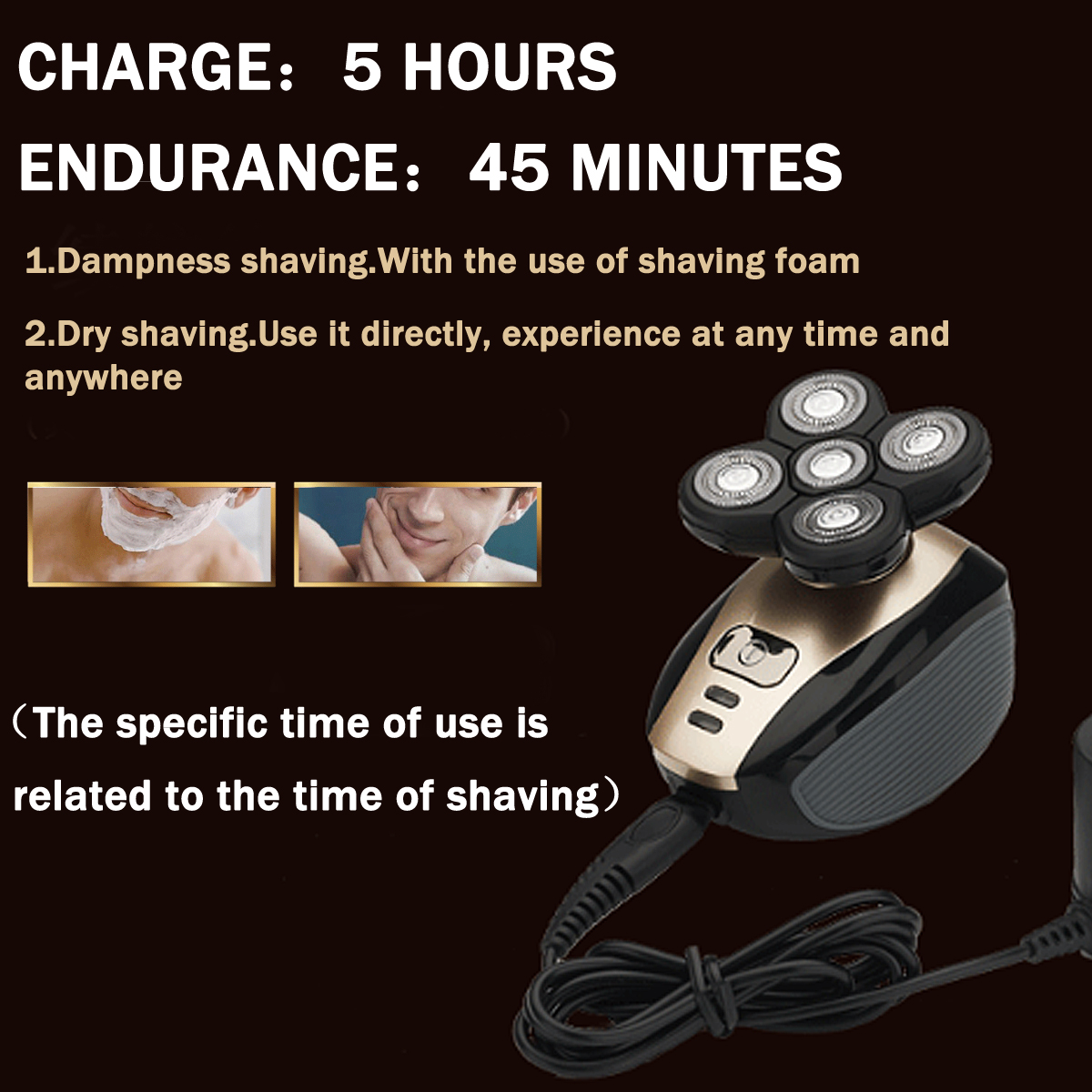 5-In-1-4D-Cordless-Hair-Clipper-Rechargeable-Bald-Head-Shaver-Razor-Trimmer-Groomer-1407007