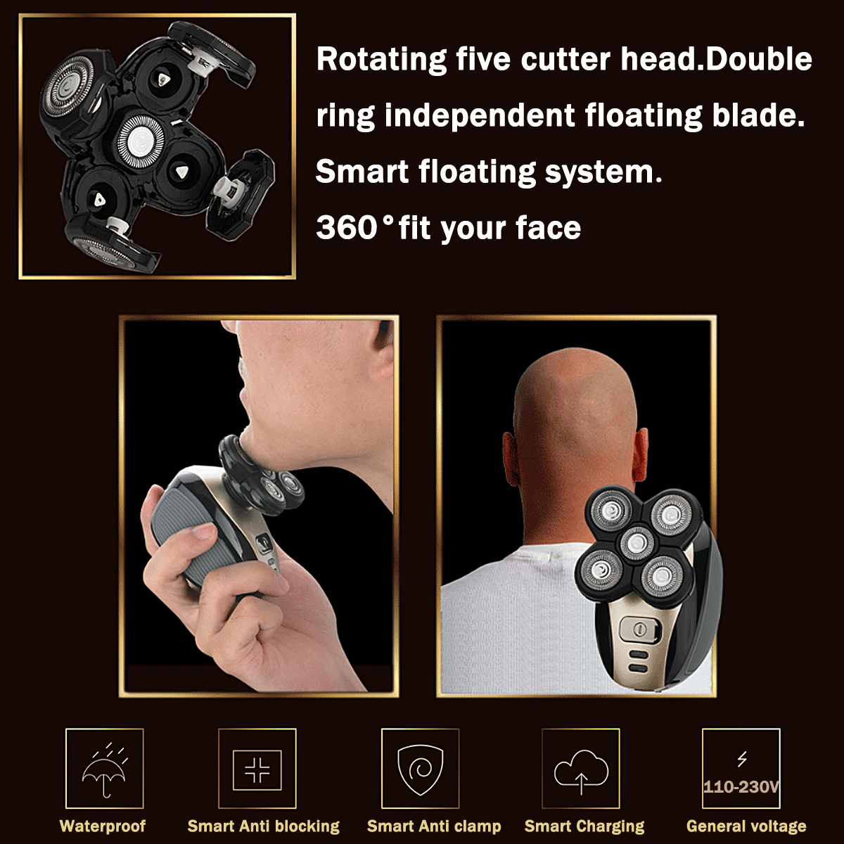 5-In-1-4D-Cordless-Hair-Clipper-Rechargeable-Bald-Head-Shaver-Razor-Trimmer-Groomer-1407007