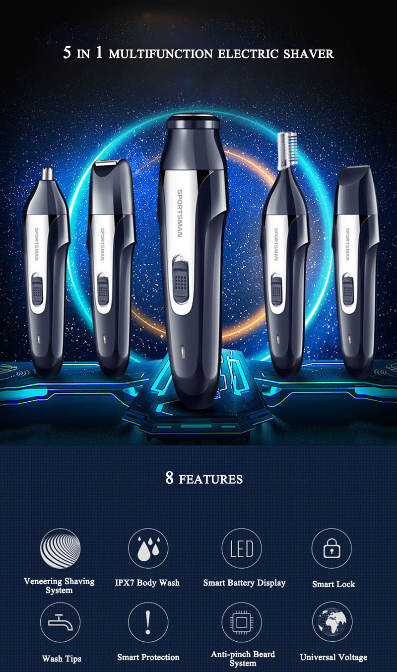 5-in-1-Electric-Hair-Clipper-Shaver-Nose-Hair-Trimmer-Eyebrow-Shaping-Knife-Waterproof-Body-1289265