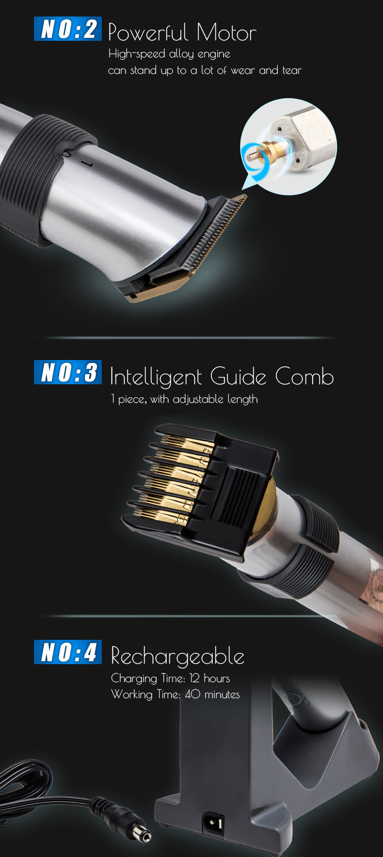 DINGLING-RF-608-Electric-Hair-Clipper-Trimmer-Rechargeable-Men-Child-Low-Noise-220V-1254894
