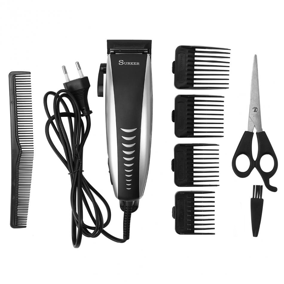 SURKER-Electric-Hair-Clipper-Trimmer-Men-Child-Barber-Hair-Cutting-Scissors-Household-Comb-Brush-1207456