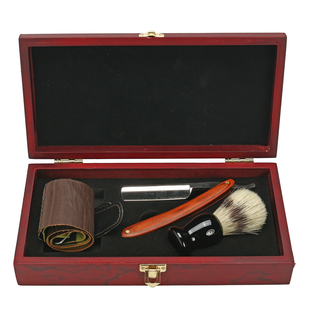 4Pcs-Shaver-Kit-Cut-Throat-Straight-Razor-Shaving-Brush-Strop-Wooden-Box-Gift-Set-1252480