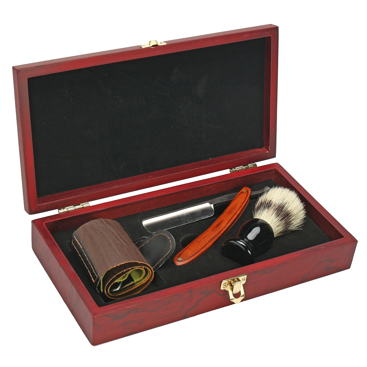 4Pcs-Shaver-Kit-Cut-Throat-Straight-Razor-Shaving-Brush-Strop-Wooden-Box-Gift-Set-1252480