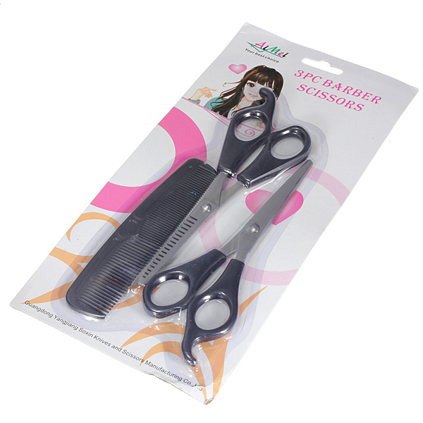 Barber-Hairdressing-Hair-Cutting-Thinning-Shears-Scissors-Comb-Set-909570