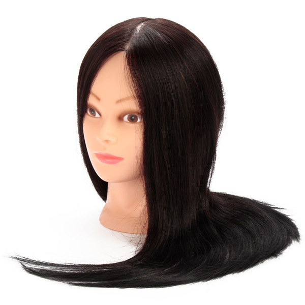 100-Black-Practice-Mannequin-Real-Human-Hair-Training-Head-Hairdressing-Cutting-Clamp-Holder-1045675