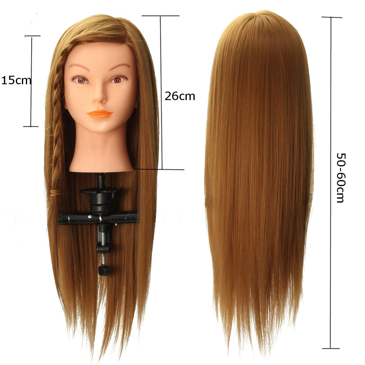 20quot-Long-Hair-Mannequin-Manikin-Training-Salon-Head-Model-Hairdressing-Cosmetology-with-Clamp-Hol-1110744