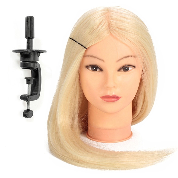 24quot-90-White-Long-Real-Human-Hair-Mannequin-Training-Head-Hairdressing-Model-Clamp-Holder-1044991