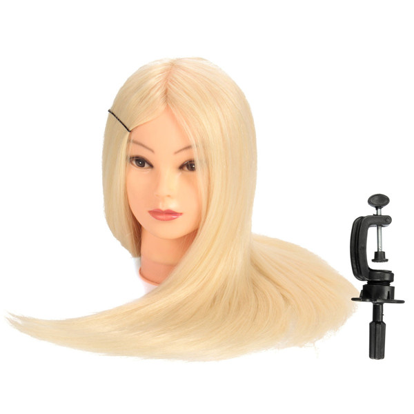 24quot-90-White-Long-Real-Human-Hair-Mannequin-Training-Head-Hairdressing-Model-Clamp-Holder-1044991