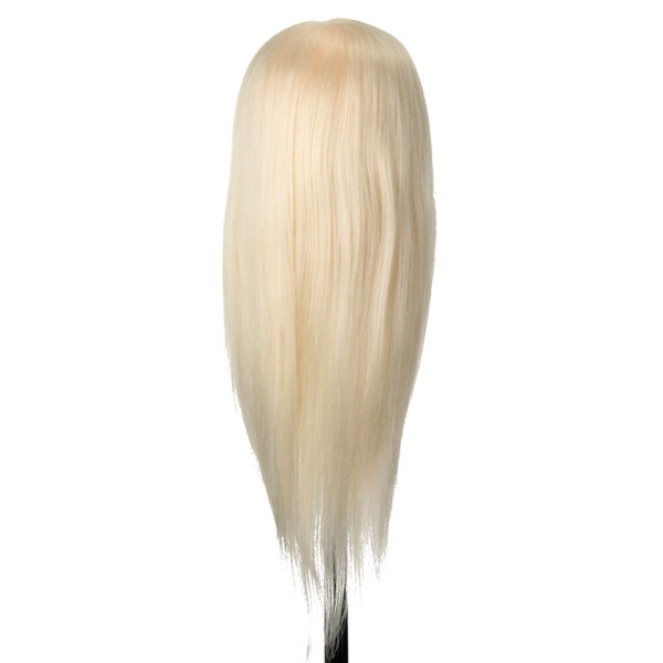 24quot-White-80-Real-Human-Hair-Practice-Mannequin-Head-Hairdressing-Mannequin-Training-Clamp-1044955