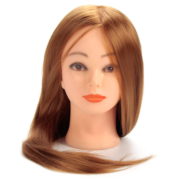 30-Real-Human-Hair-Training-Head-Cutting-Braiding-Practice-Mannequin-Clamp-Holder-Gold-1045697