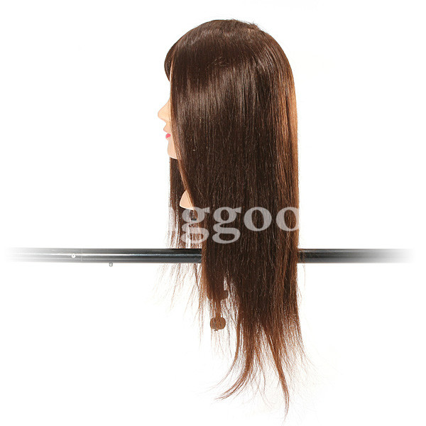 Brown-70-Percent-Real-Hair-Cutting-Training-Mannequin-Head-Clamp-52614