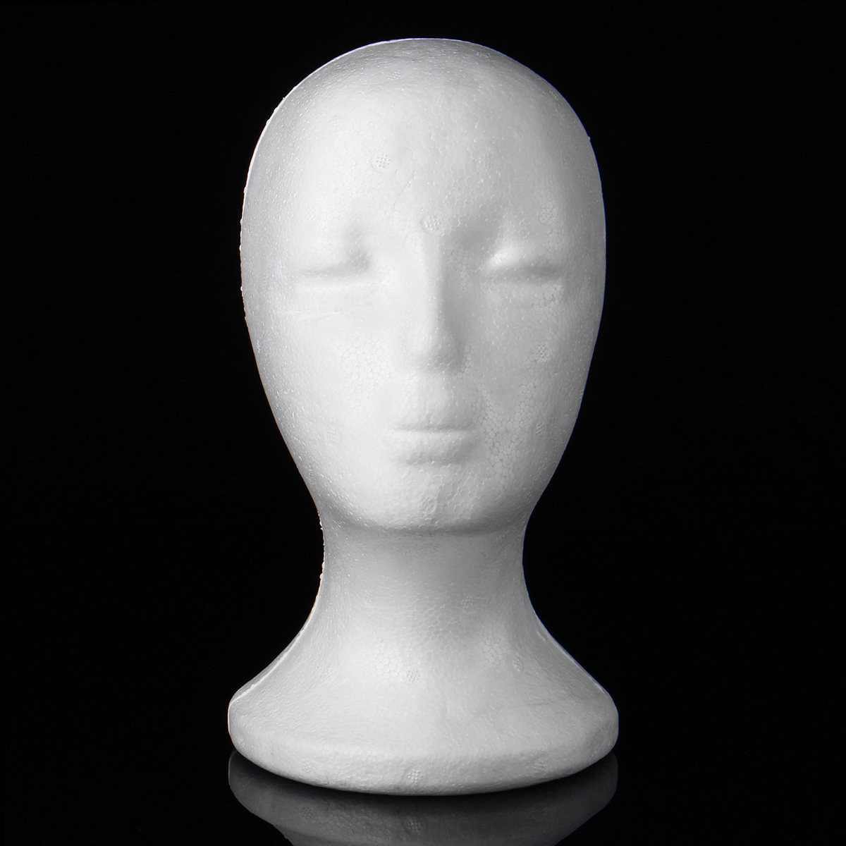 White-Polystyrene-Foam-Mannequin-Head-Model-Hat-Wig-Glasses-Display-Stand-Rack-1383824
