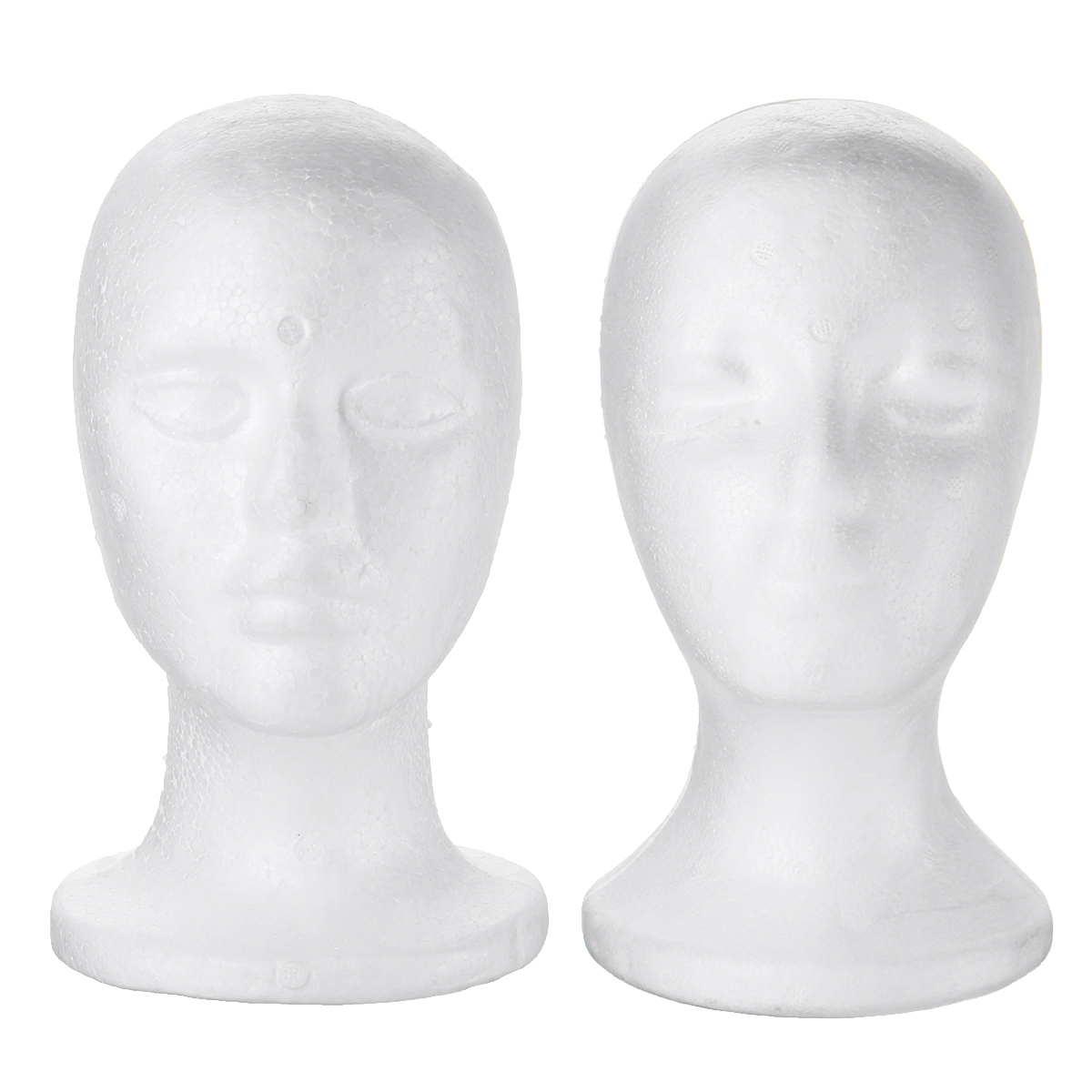 White-Polystyrene-Foam-Mannequin-Head-Model-Hat-Wig-Glasses-Display-Stand-Rack-1383824